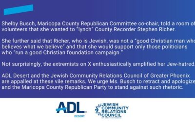 Joint JCRC-ADL Statement condemning “Lynch” remarks